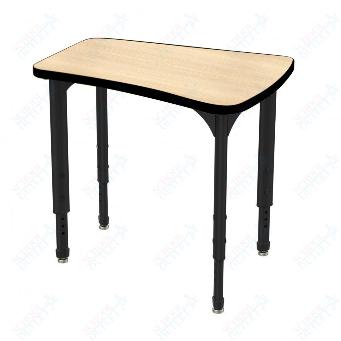 Marco Apex Series Flare Preschool Collaborative Desk 30" x 24" Adjustable Height 17"-24" (38-2274-MB)