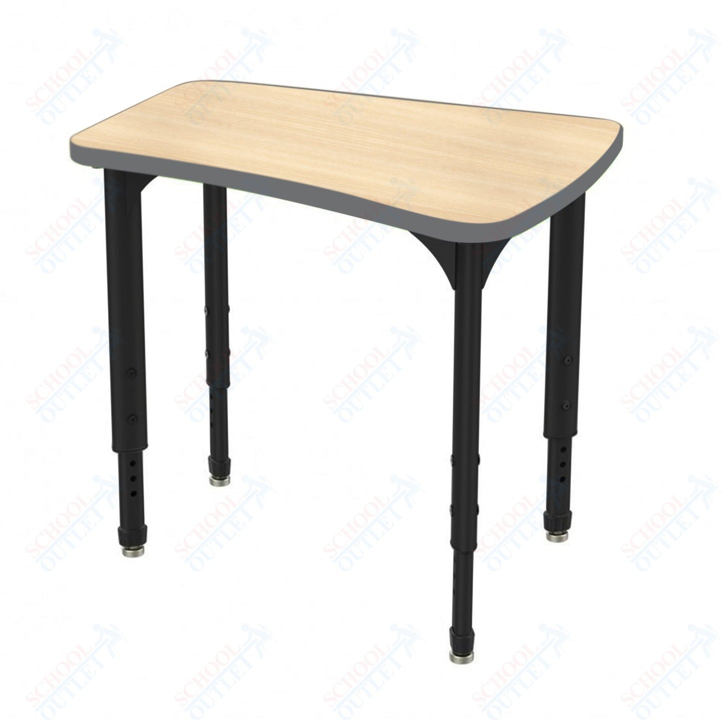 Marco Apex Series Flare Preschool Collaborative Desk 30" x 24" Adjustable Height 17"-24" (38-2274-MB)