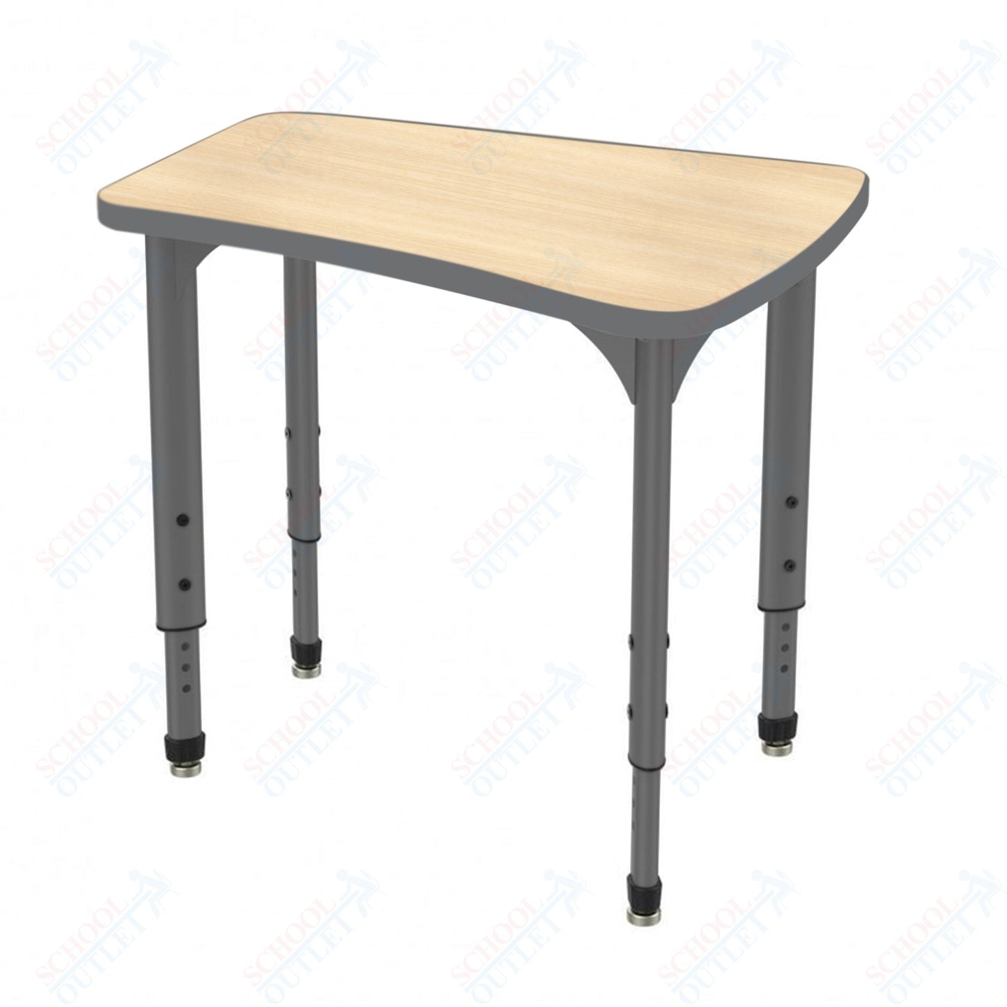 Marco Apex Series Flare Preschool Collaborative Desk 30" x 24" Adjustable Height 17"-24" (38-2274-MB)