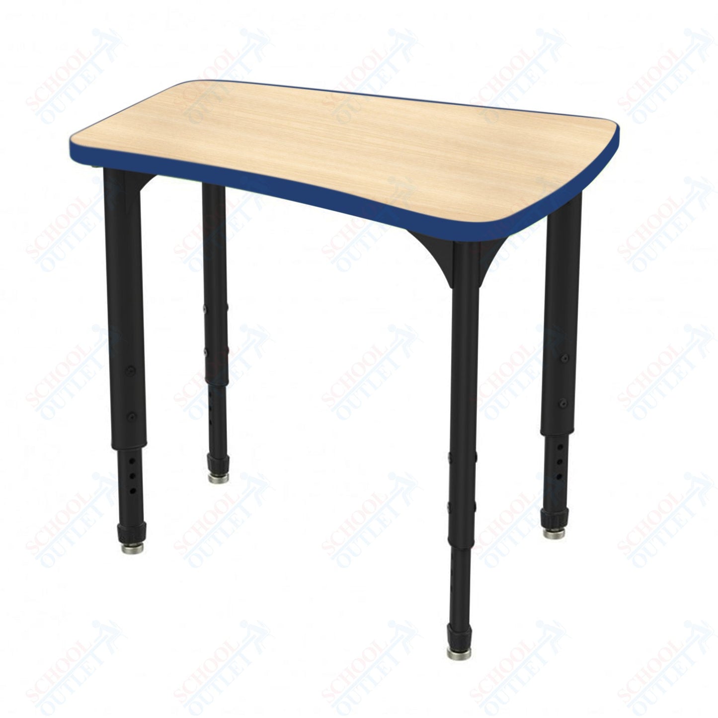 Marco Apex Series Flare Preschool Collaborative Desk 30" x 24" Adjustable Height 17"-24" (38-2274-MB)