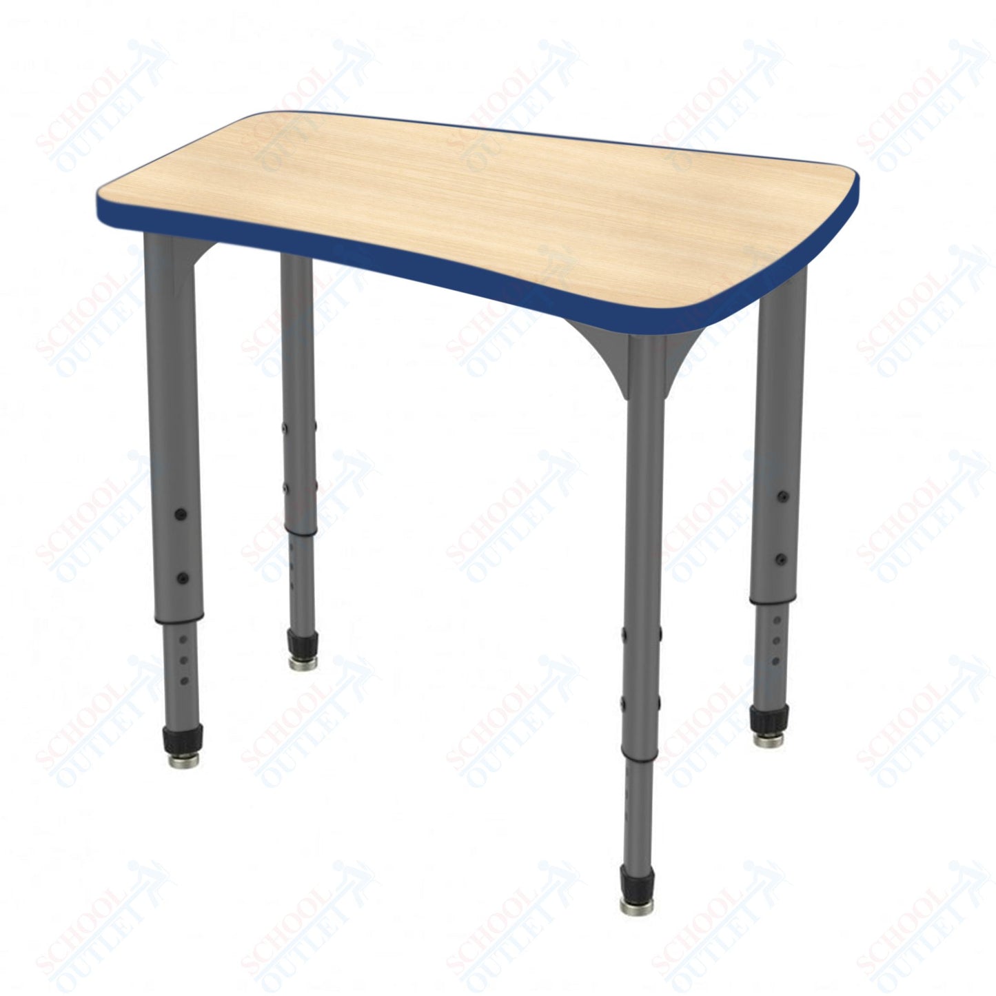 Marco Apex Series Flare Preschool Collaborative Desk 30" x 24" Adjustable Height 17"-24" (38-2274-MB)