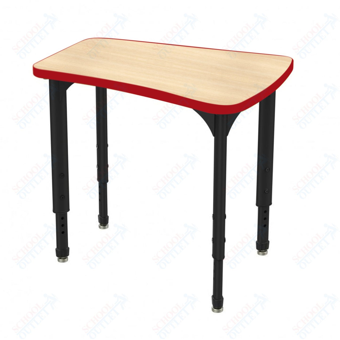 Marco Apex Series Flare Preschool Collaborative Desk 30" x 24" Adjustable Height 17"-24" (38-2274-MB)