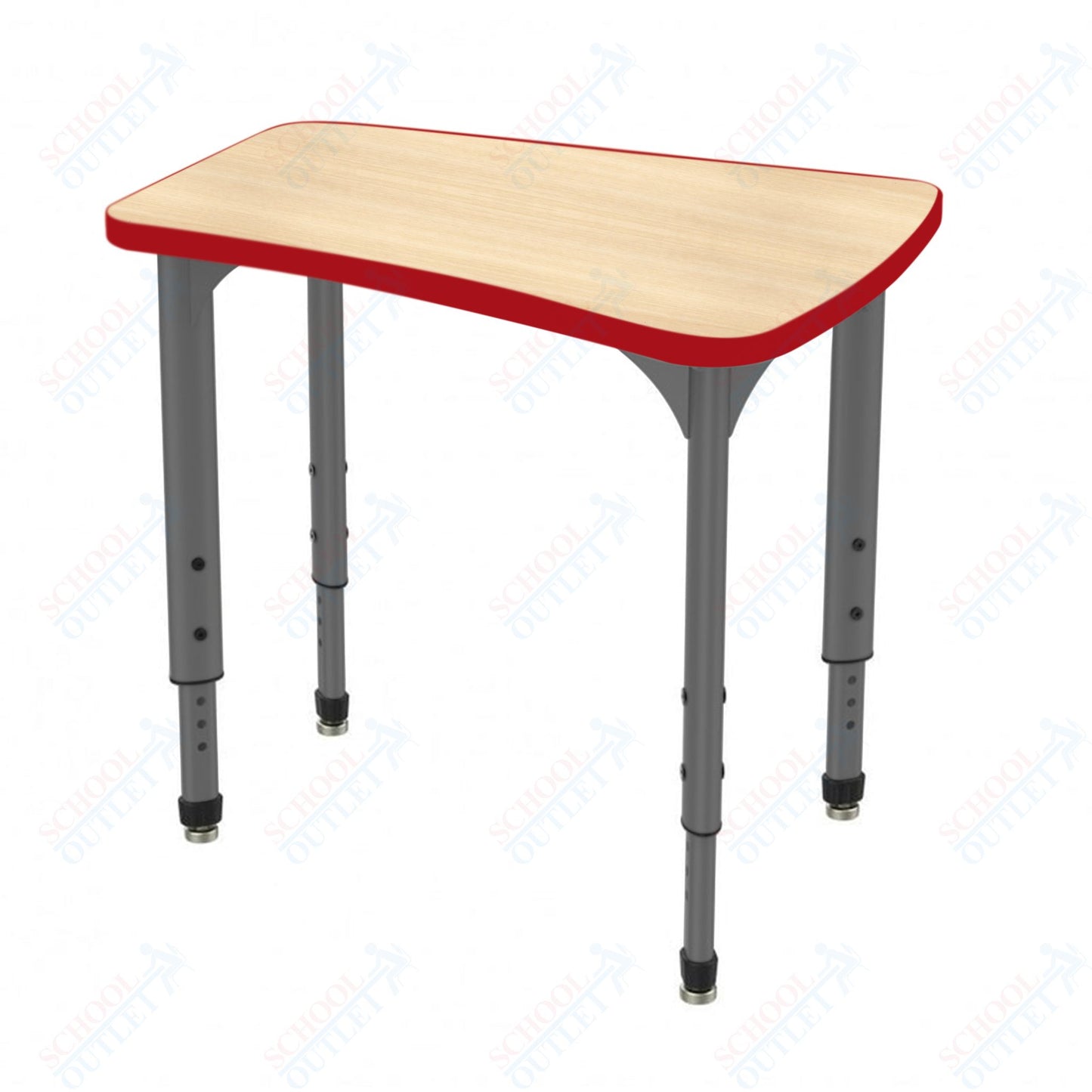 Marco Apex Series Flare Preschool Collaborative Desk 30" x 24" Adjustable Height 17"-24" (38-2274-MB)