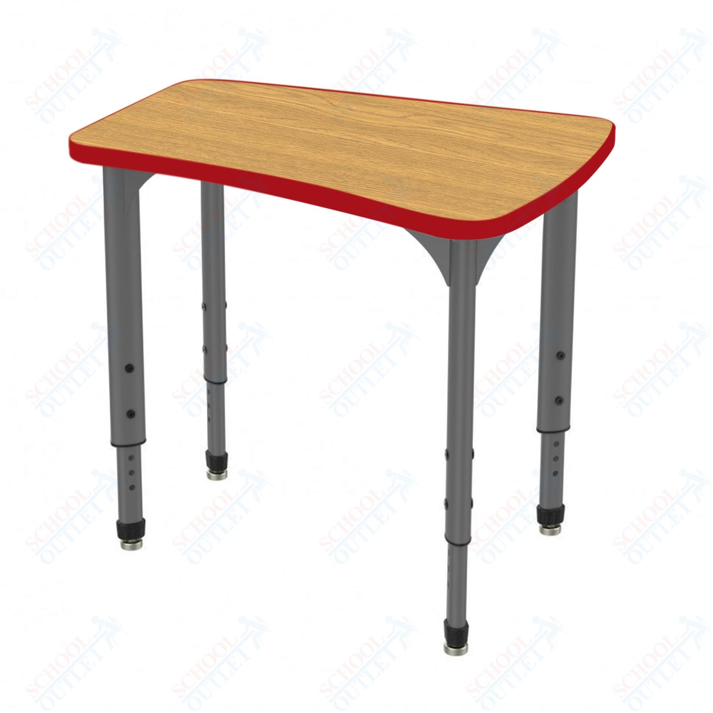 Marco Apex Series Flare Preschool Collaborative Desk 30" x 24" Adjustable Height 17"-24" (38-2274-MB)