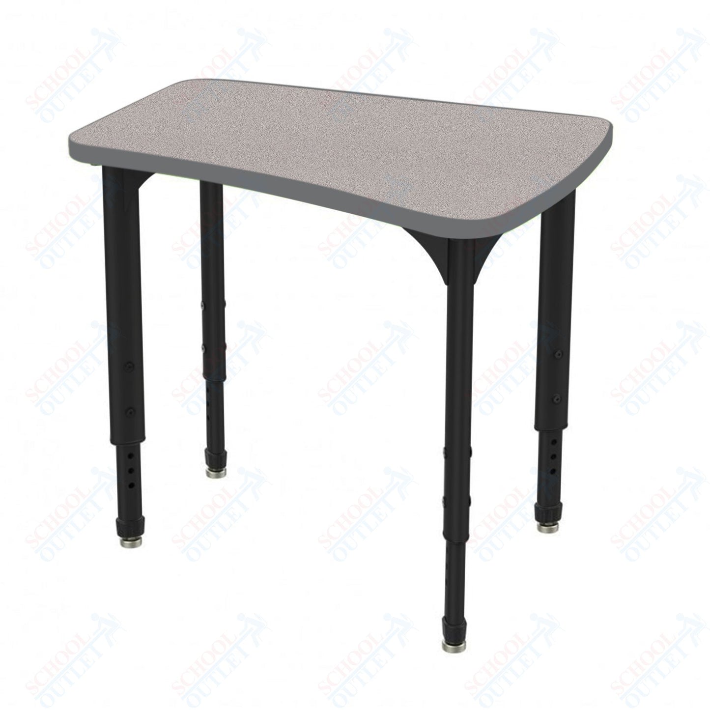 Marco Apex Series Flare Preschool Collaborative Desk 30" x 24" Adjustable Height 17"-24" (38-2274-MB)