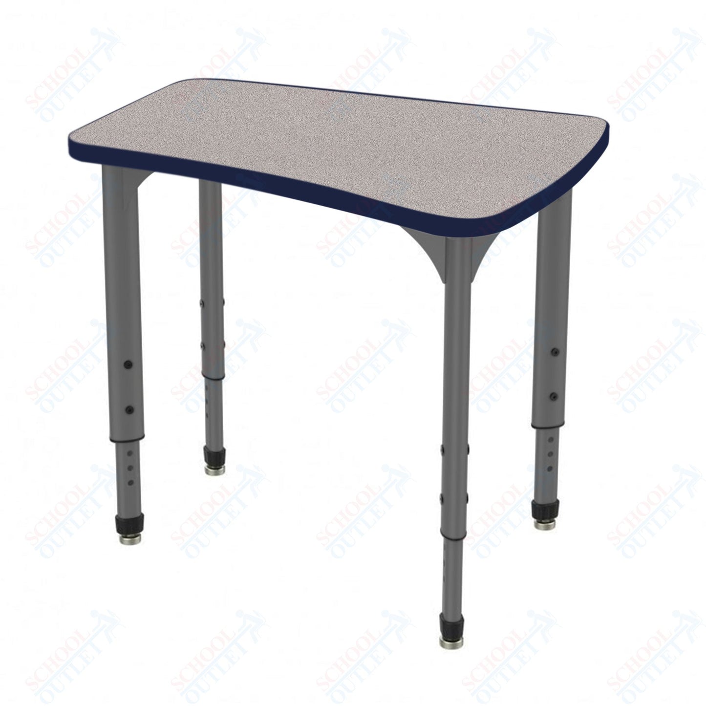 Marco Apex Series Flare Preschool Collaborative Desk 30" x 24" Adjustable Height 17"-24" (38-2274-MB)