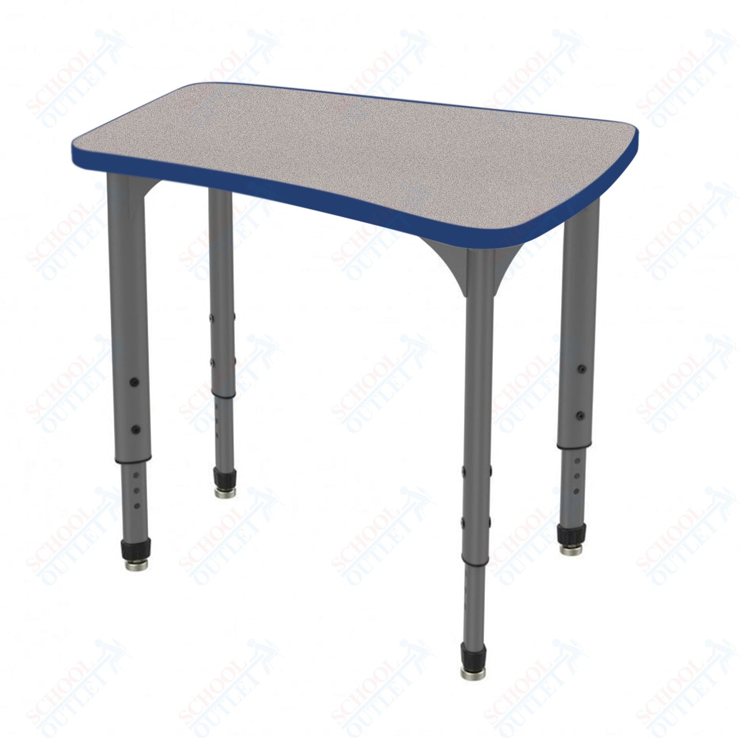 Marco Apex Series Flare Preschool Collaborative Desk 30" x 24" Adjustable Height 17"-24" (38-2274-MB)