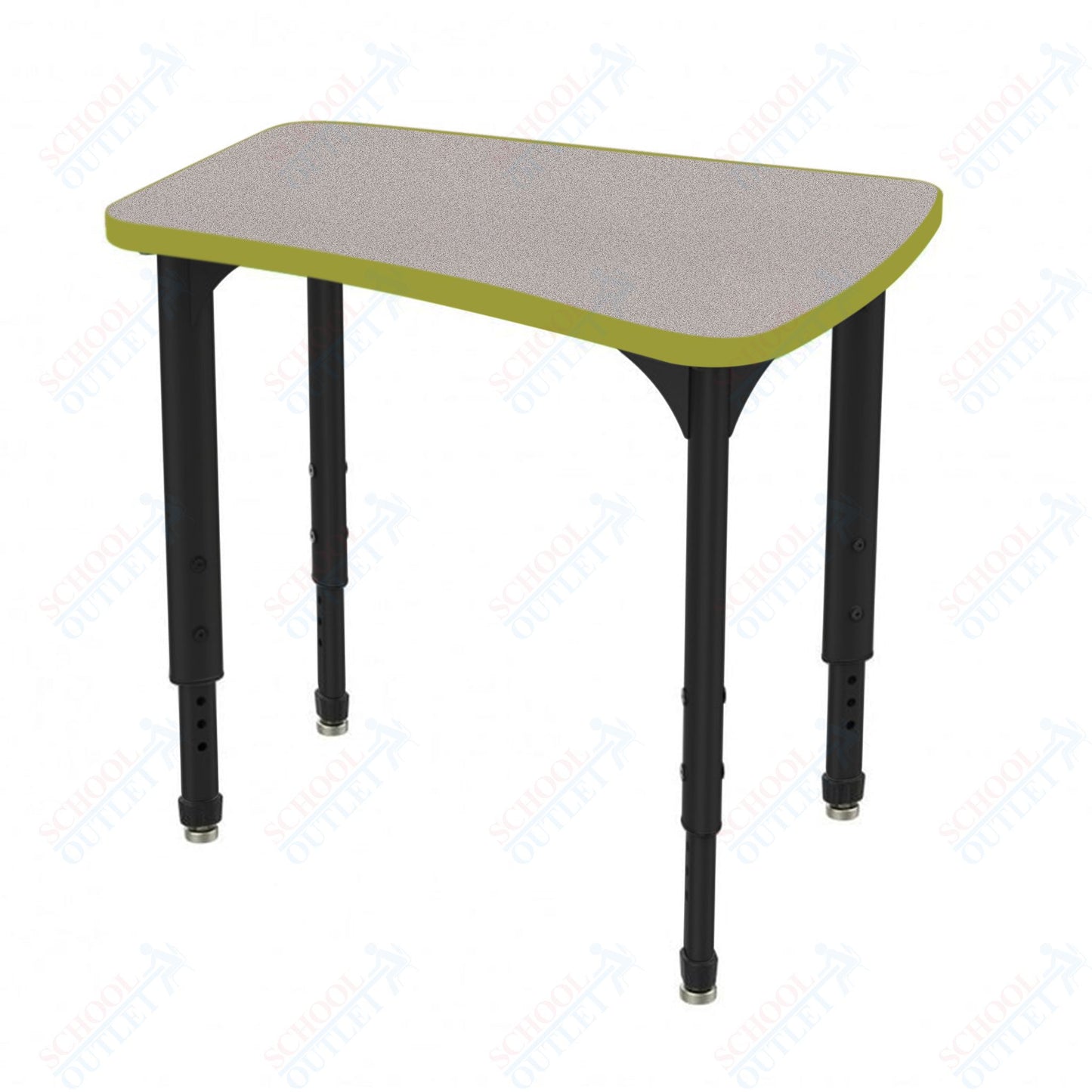 Marco Apex Series Flare Preschool Collaborative Desk 30" x 24" Adjustable Height 17"-24" (38-2274-MB)