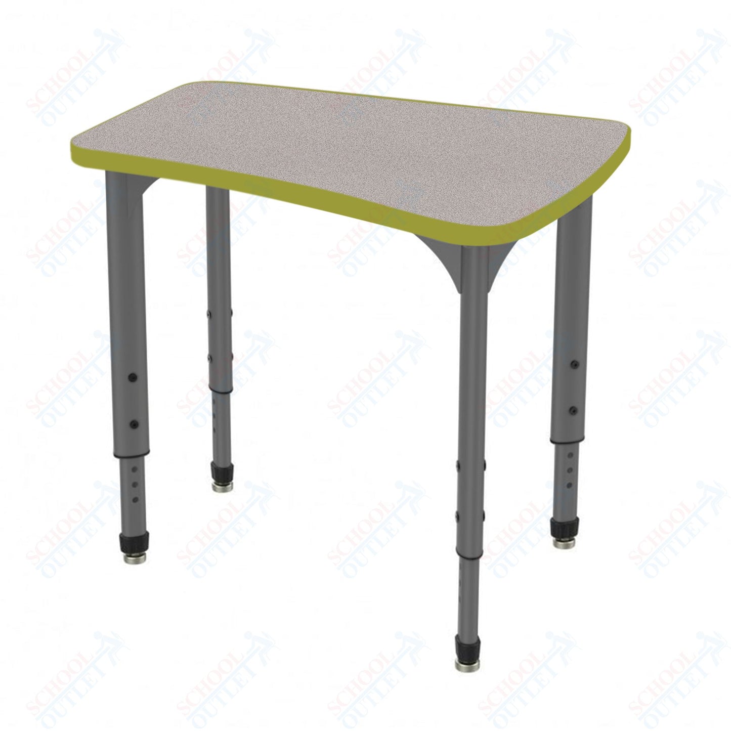 Marco Apex Series Flare Preschool Collaborative Desk 30" x 24" Adjustable Height 17"-24" (38-2274-MB)