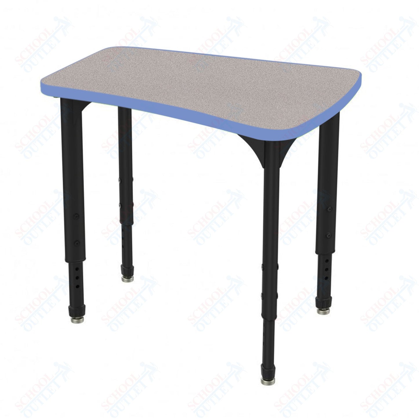 Marco Apex Series Flare Preschool Collaborative Desk 30" x 24" Adjustable Height 17"-24" (38-2274-MB)