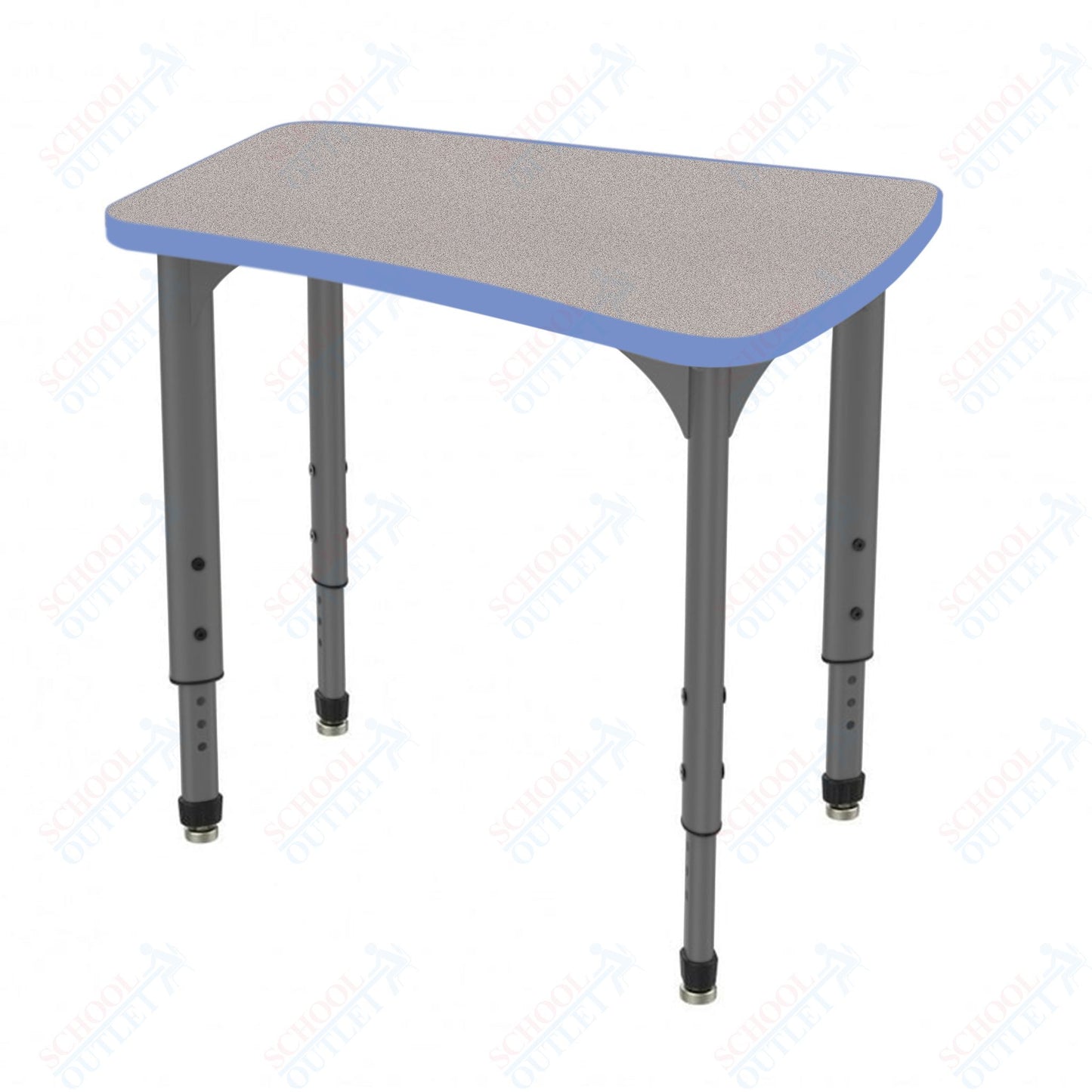 Marco Apex Series Flare Preschool Collaborative Desk 30" x 24" Adjustable Height 17"-24" (38-2274-MB)