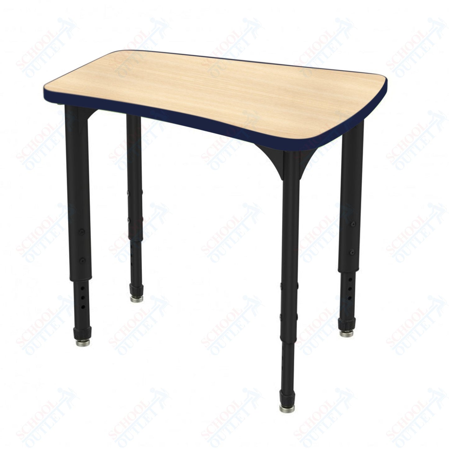 Marco Apex Series Flare Preschool Collaborative Desk 30" x 24" Adjustable Height 17"-24" (38-2274-MB)