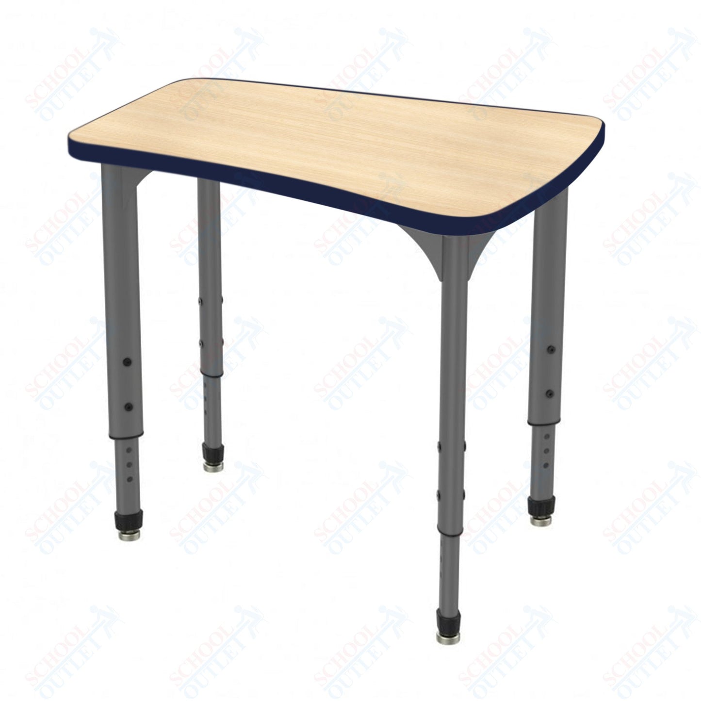 Marco Apex Series Flare Preschool Collaborative Desk 30" x 24" Adjustable Height 17"-24" (38-2274-MB)