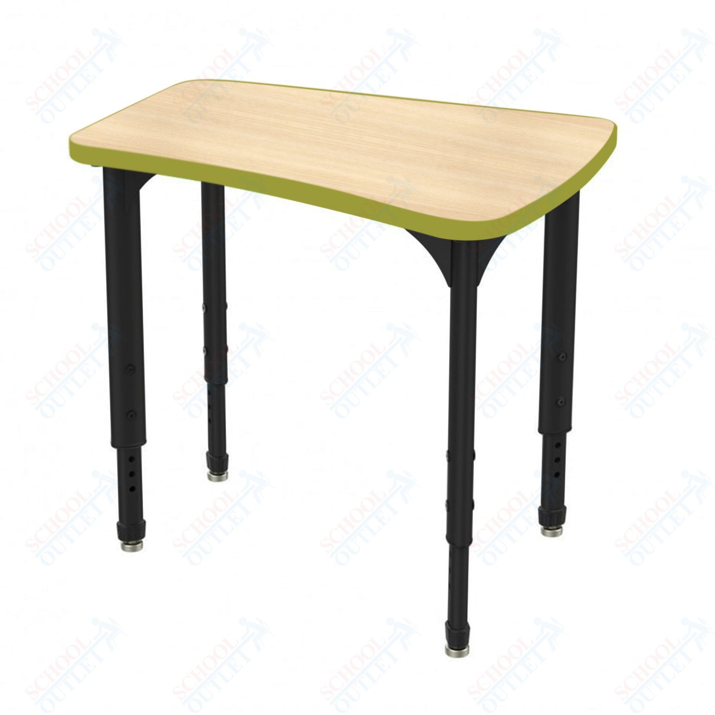 Marco Apex Series Flare Preschool Collaborative Desk 30" x 24" Adjustable Height 17"-24" (38-2274-MB)