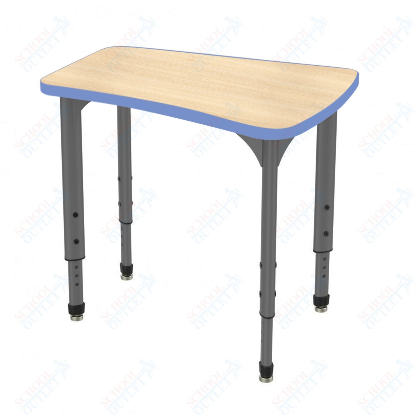 Marco Apex Series Flare Preschool Collaborative Desk 30" x 24" Adjustable Height 17"-24" (38-2274-MB)