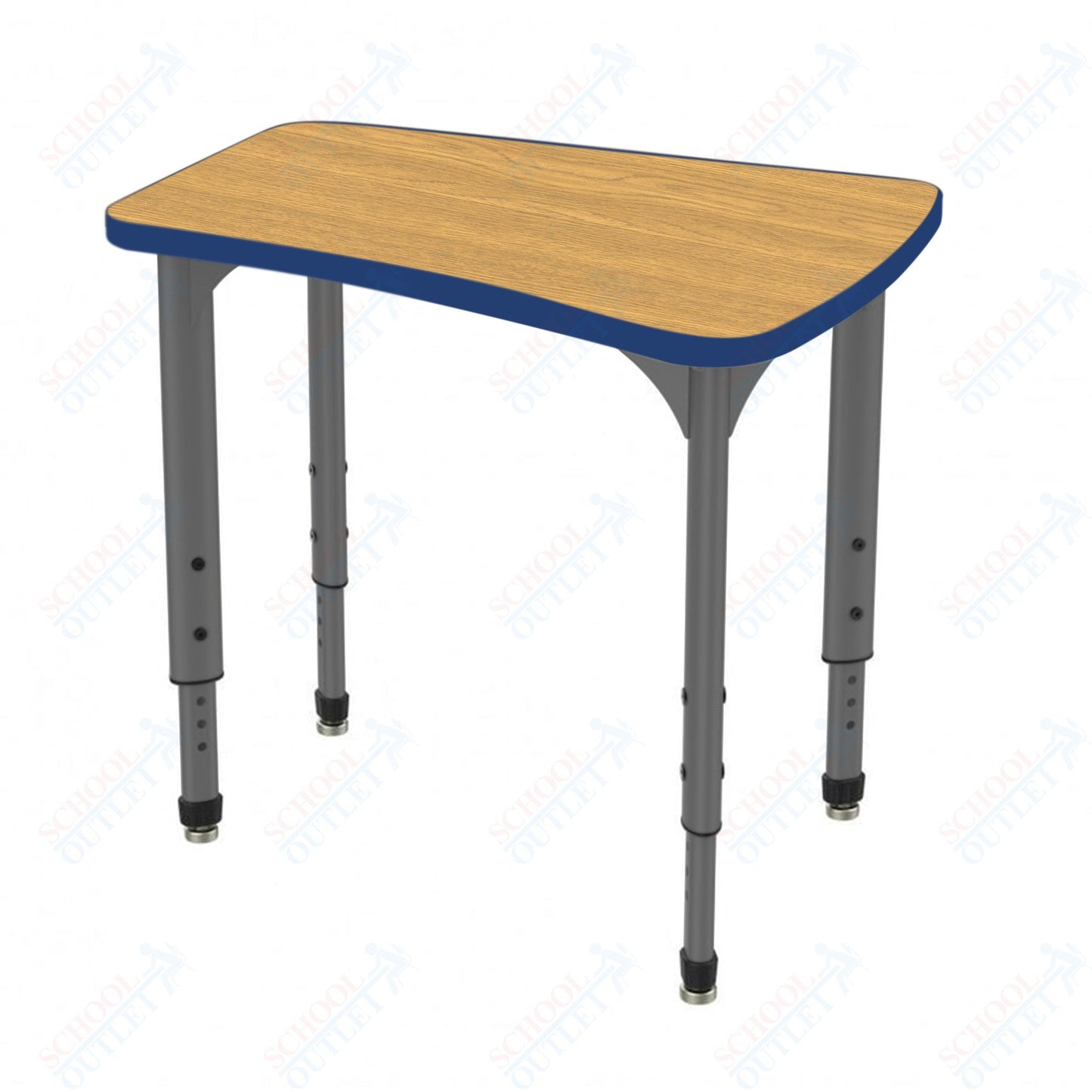 Marco Apex Series Flare Preschool Collaborative Desk 30" x 24" Adjustable Height 17"-24" (38-2274-MB)