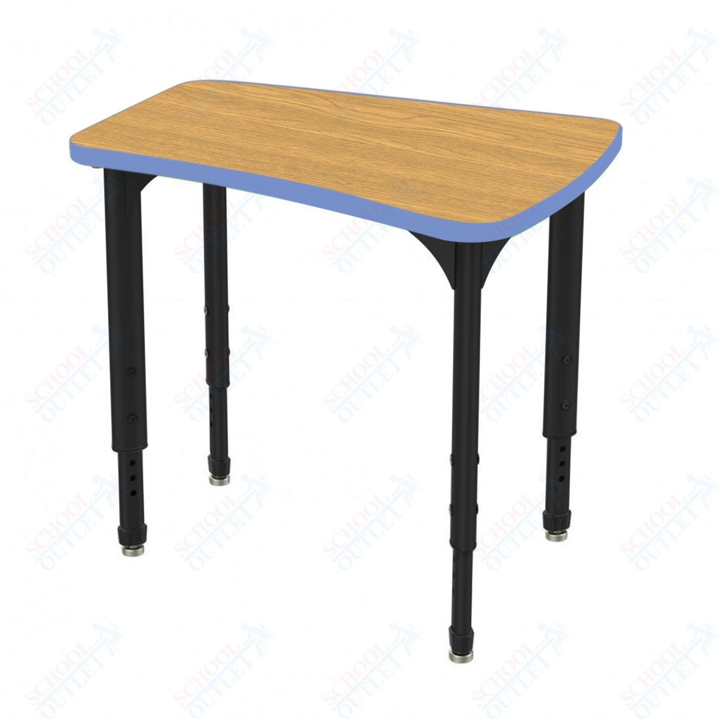 Marco Apex Series Flare Preschool Collaborative Desk 30" x 24" Adjustable Height 17"-24" (38-2274-MB)