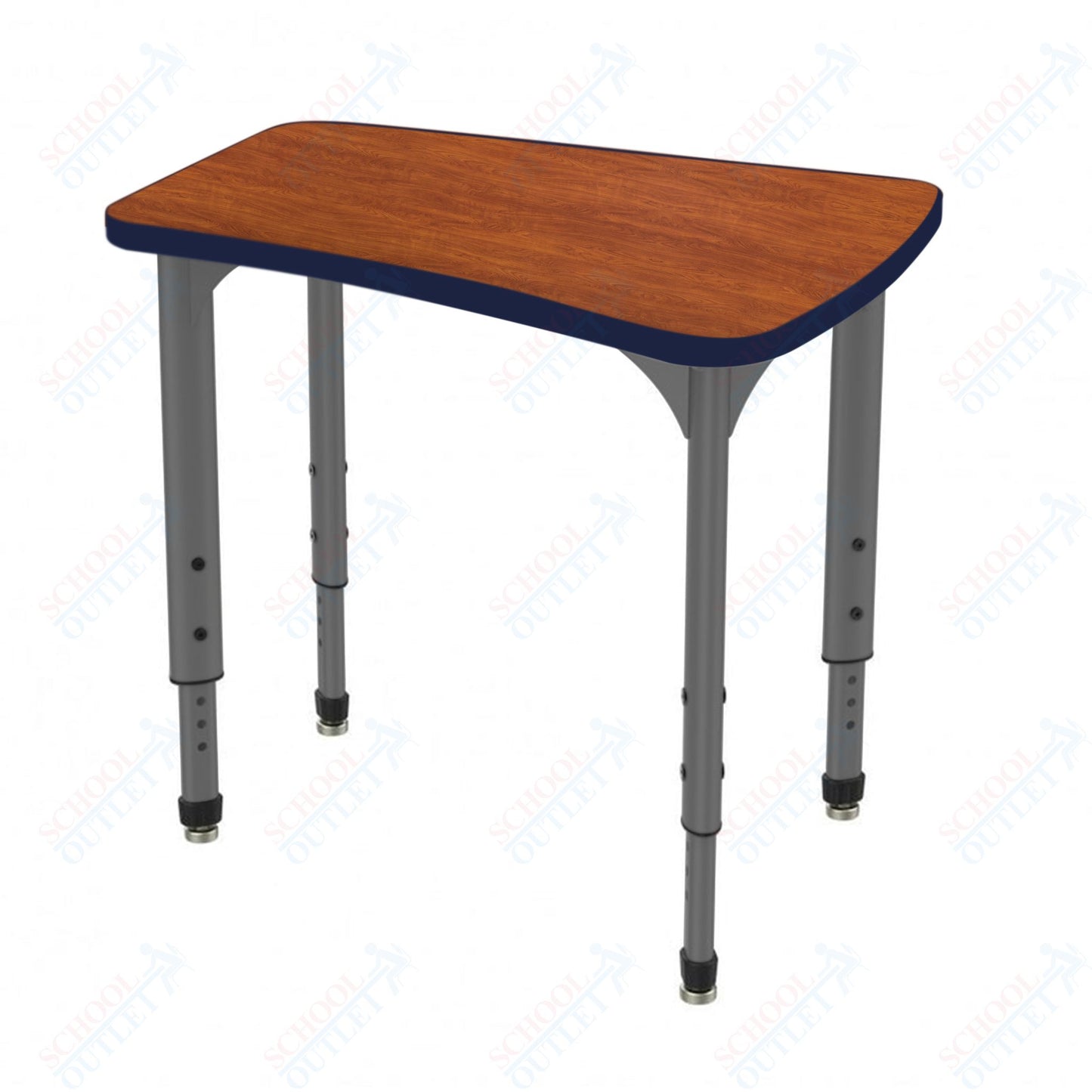 Marco Apex Series Flare Preschool Collaborative Desk 30" x 24" Adjustable Height 17"-24" (38-2274-MB)