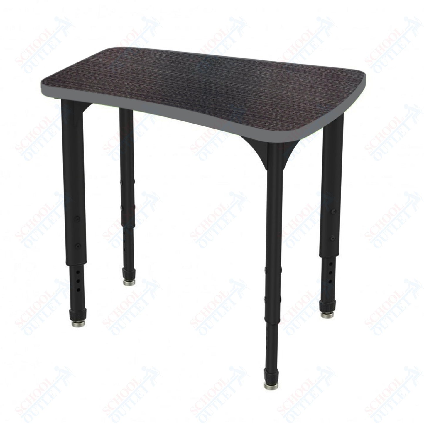 Marco Apex Series Flare Preschool Collaborative Desk 30" x 24" Adjustable Height 17"-24" (38-2274-MB)