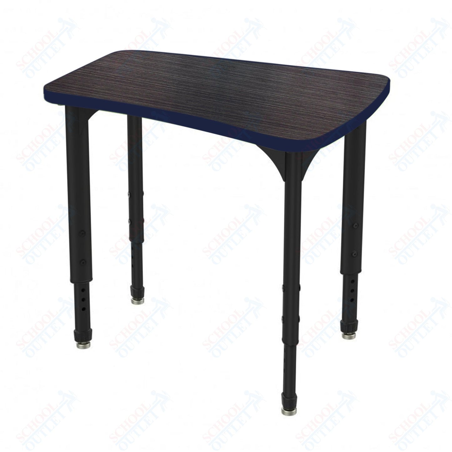 Marco Apex Series Flare Preschool Collaborative Desk 30" x 24" Adjustable Height 17"-24" (38-2274-MB)