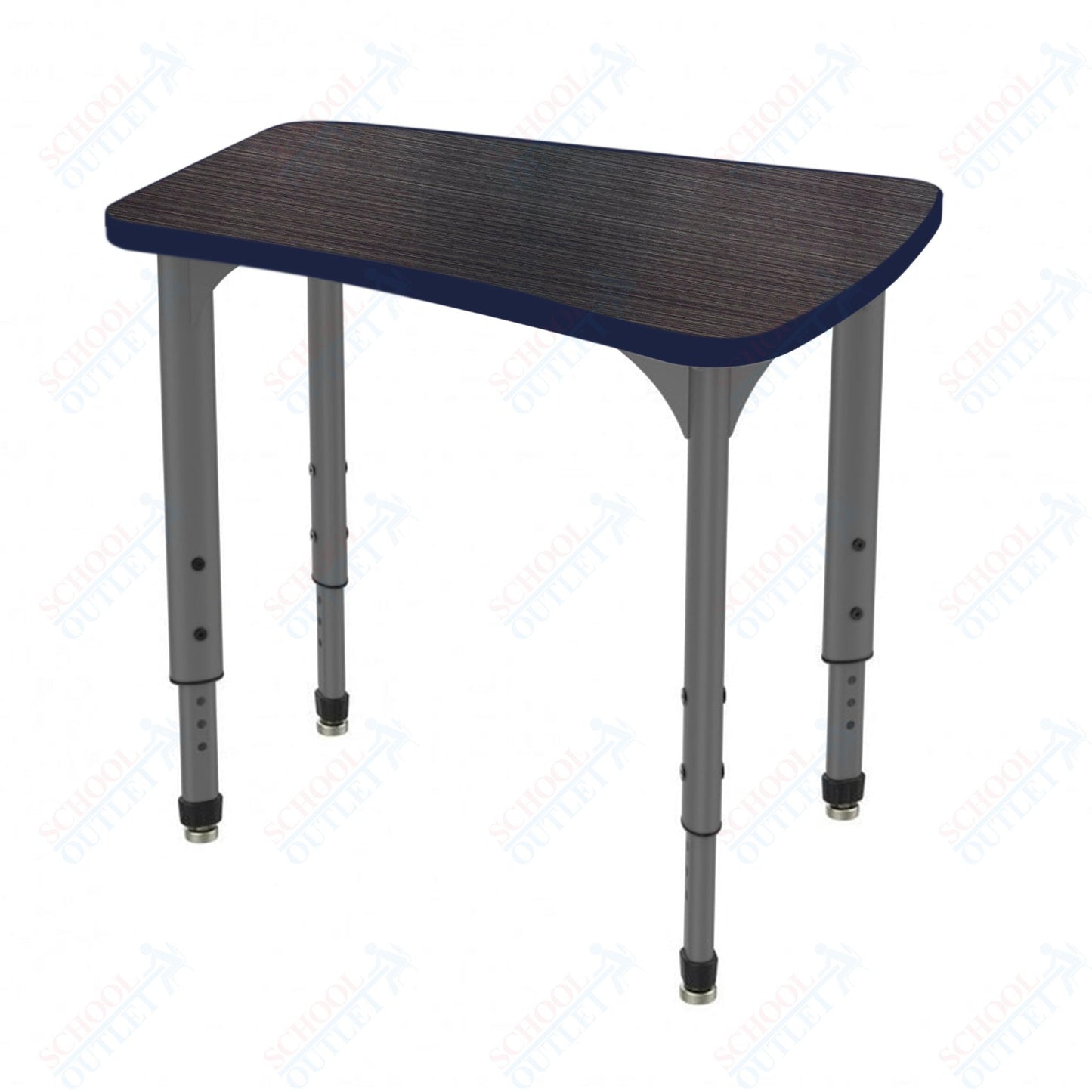 Marco Apex Series Flare Preschool Collaborative Desk 30" x 24" Adjustable Height 17"-24" (38-2274-MB)