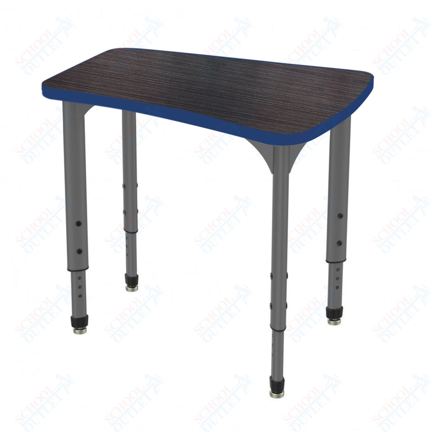 Marco Apex Series Flare Preschool Collaborative Desk 30" x 24" Adjustable Height 17"-24" (38-2274-MB)