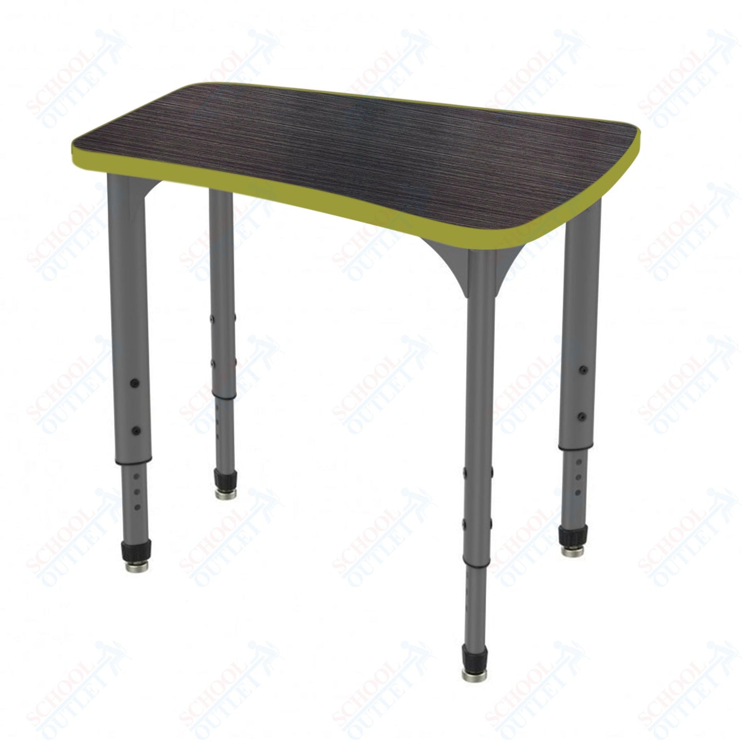 Marco Apex Series Flare Preschool Collaborative Desk 30" x 24" Adjustable Height 17"-24" (38-2274-MB)