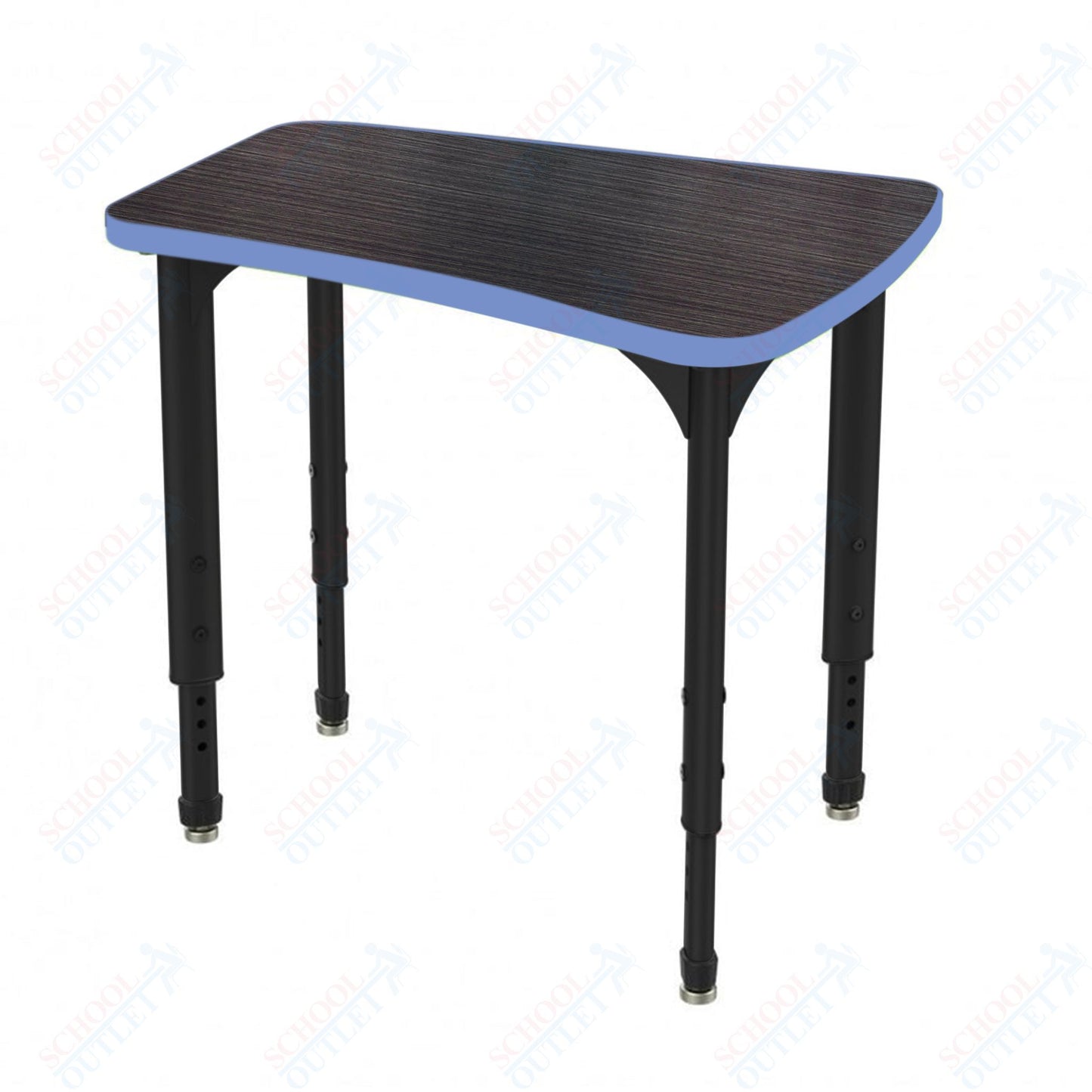 Marco Apex Series Flare Preschool Collaborative Desk 30" x 24" Adjustable Height 17"-24" (38-2274-MB)