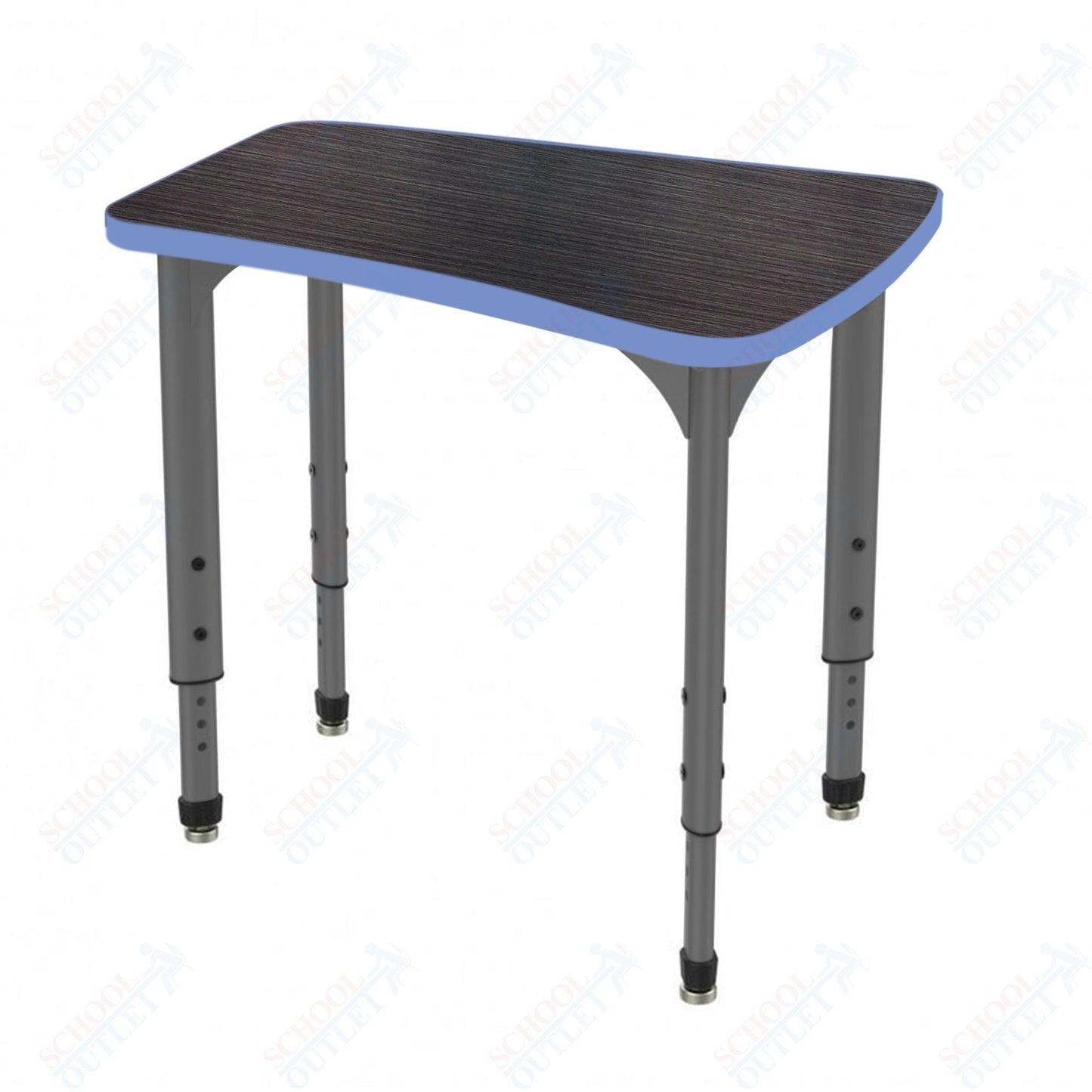 Marco Apex Series Flare Preschool Collaborative Desk 30" x 24" Adjustable Height 17"-24" (38-2274-MB)