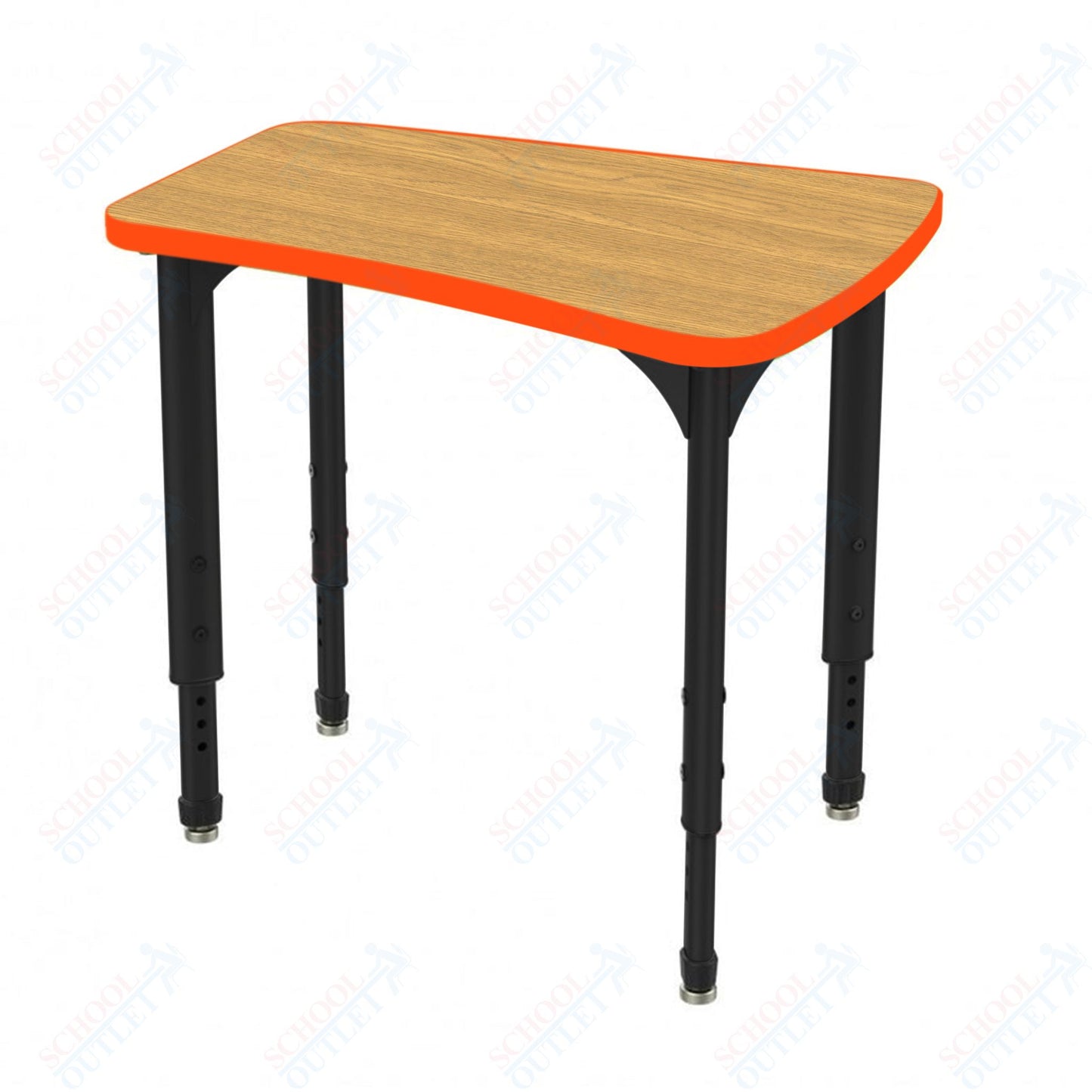 Marco Apex Series Flare Preschool Collaborative Desk 30" x 24" Adjustable Height 17"-24" (38-2274-MB)