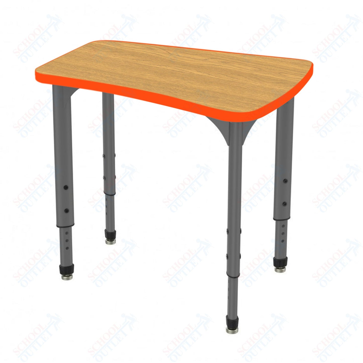 Marco Apex Series Flare Preschool Collaborative Desk 30" x 24" Adjustable Height 17"-24" (38-2274-MB)