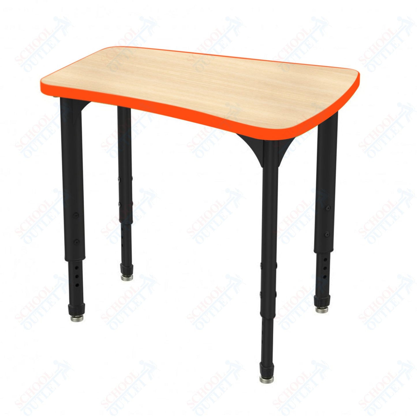 Marco Apex Series Flare Preschool Collaborative Desk 30" x 24" Adjustable Height 17"-24" (38-2274-MB)