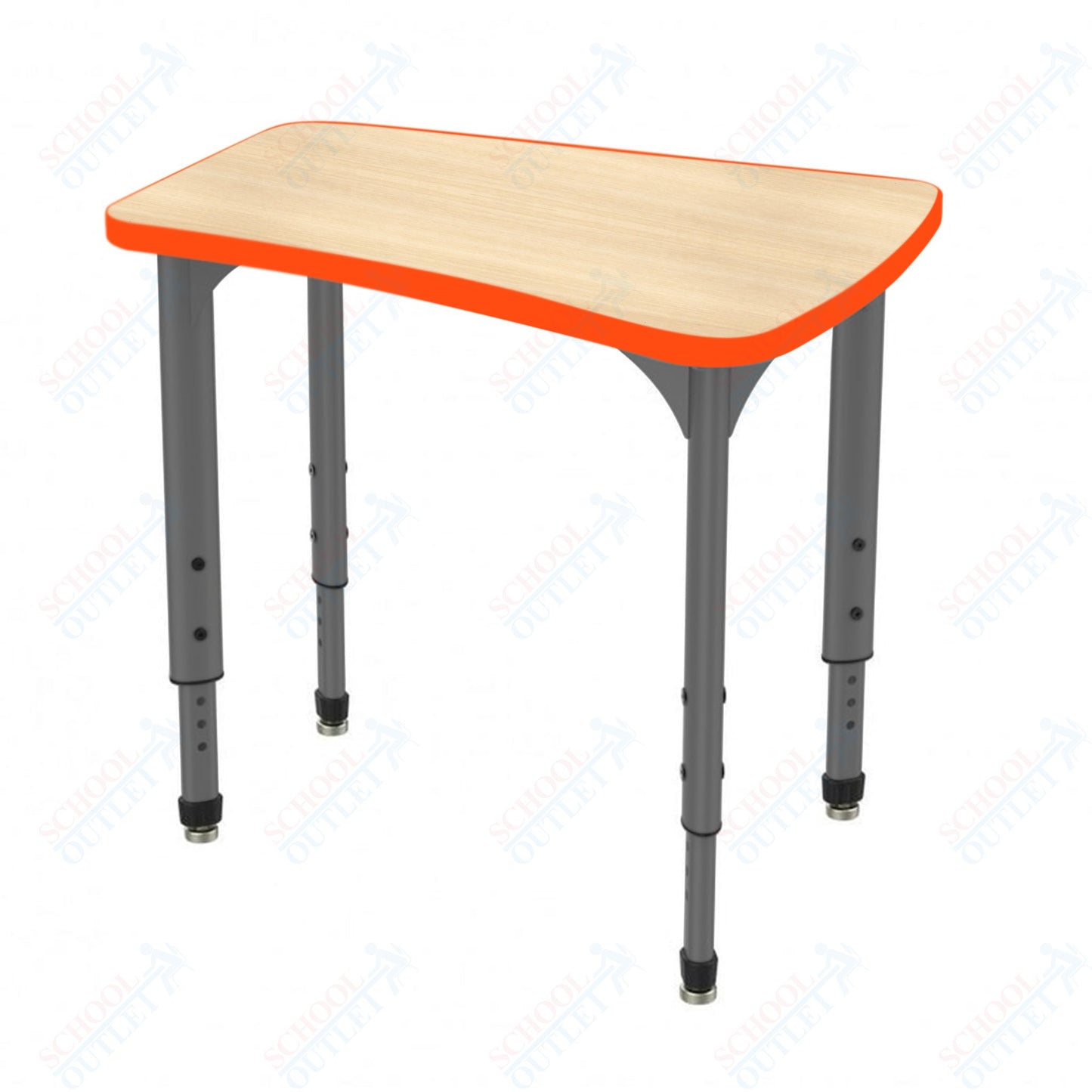 Marco Apex Series Flare Preschool Collaborative Desk 30" x 24" Adjustable Height 17"-24" (38-2274-MB)