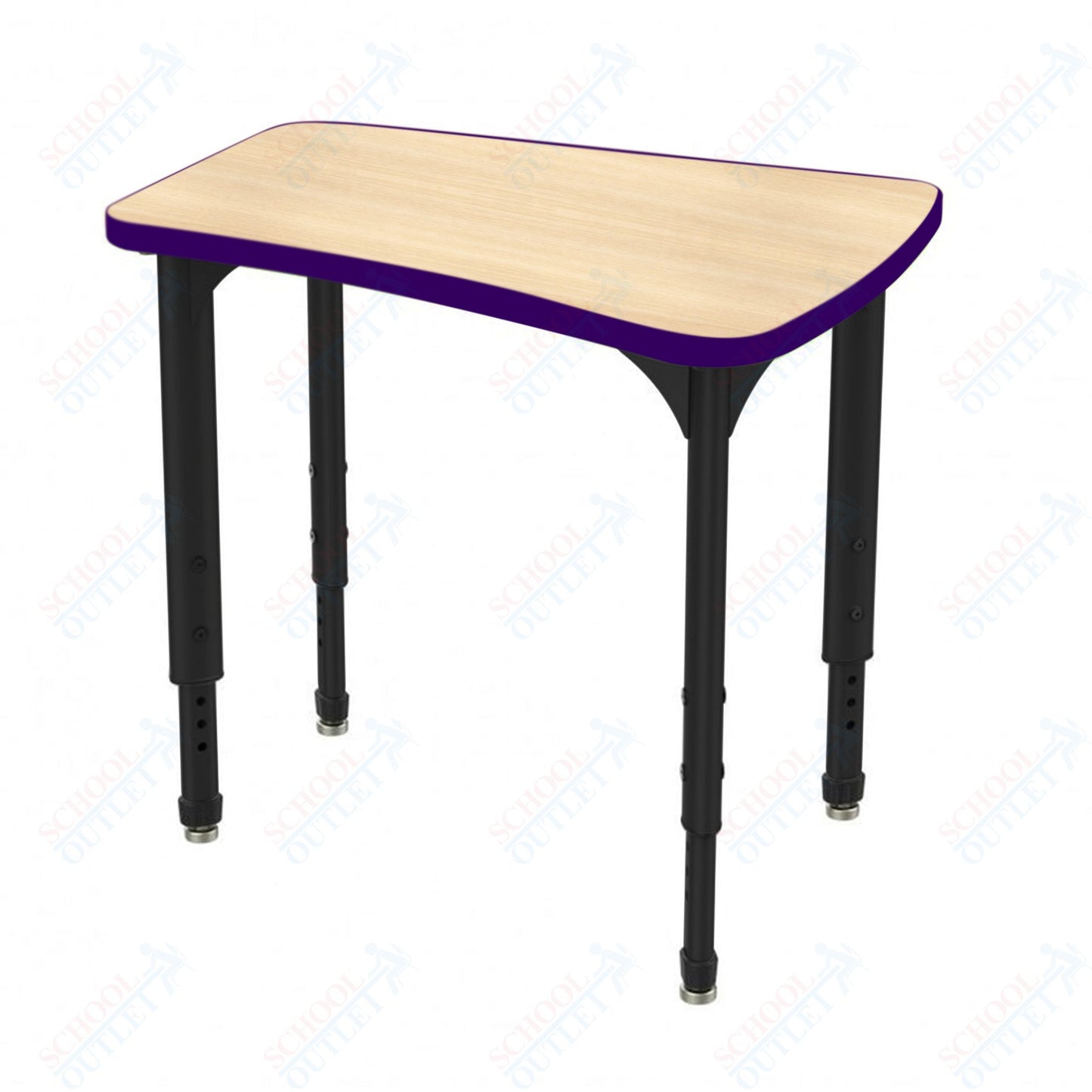 Marco Apex Series Flare Preschool Collaborative Desk 30" x 24" Adjustable Height 17"-24" (38-2274-MB)