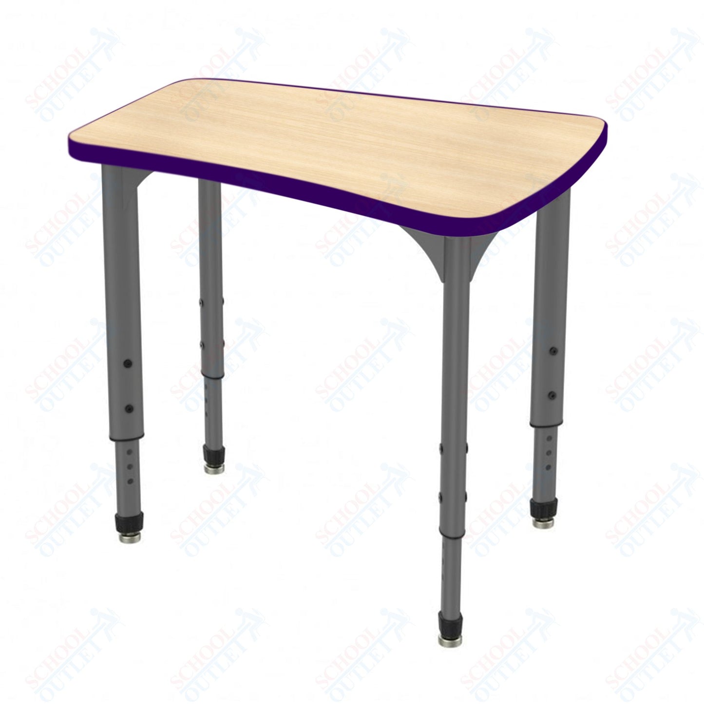 Marco Apex Series Flare Preschool Collaborative Desk 30" x 24" Adjustable Height 17"-24" (38-2274-MB)