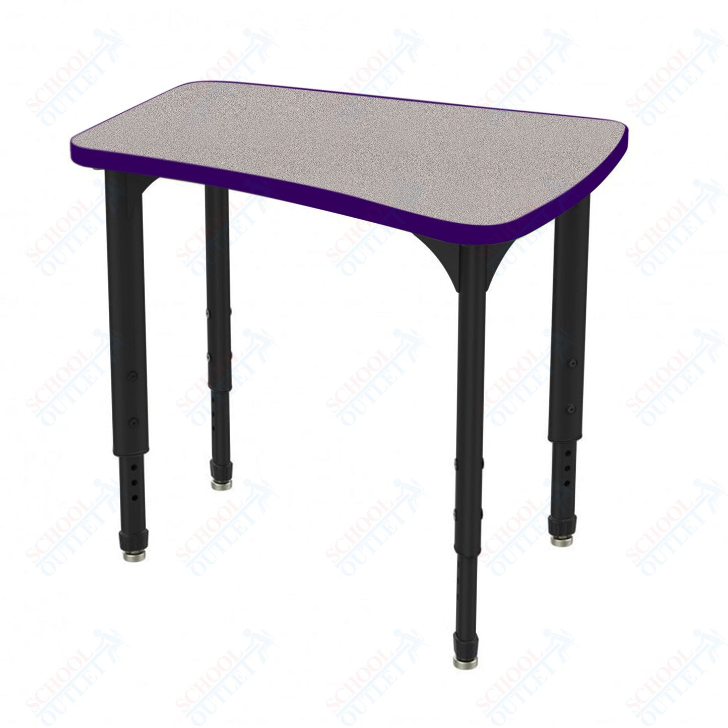 Marco Apex Series Flare Preschool Collaborative Desk 30" x 24" Adjustable Height 17"-24" (38-2274-MB)