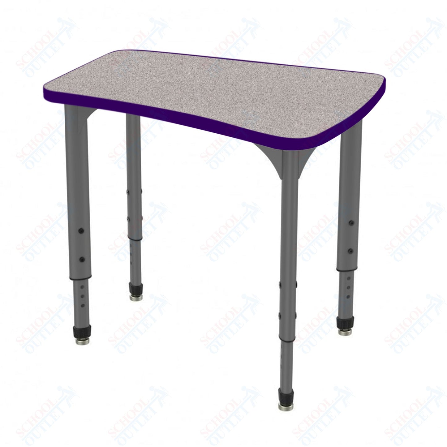 Marco Apex Series Flare Preschool Collaborative Desk 30" x 24" Adjustable Height 17"-24" (38-2274-MB)