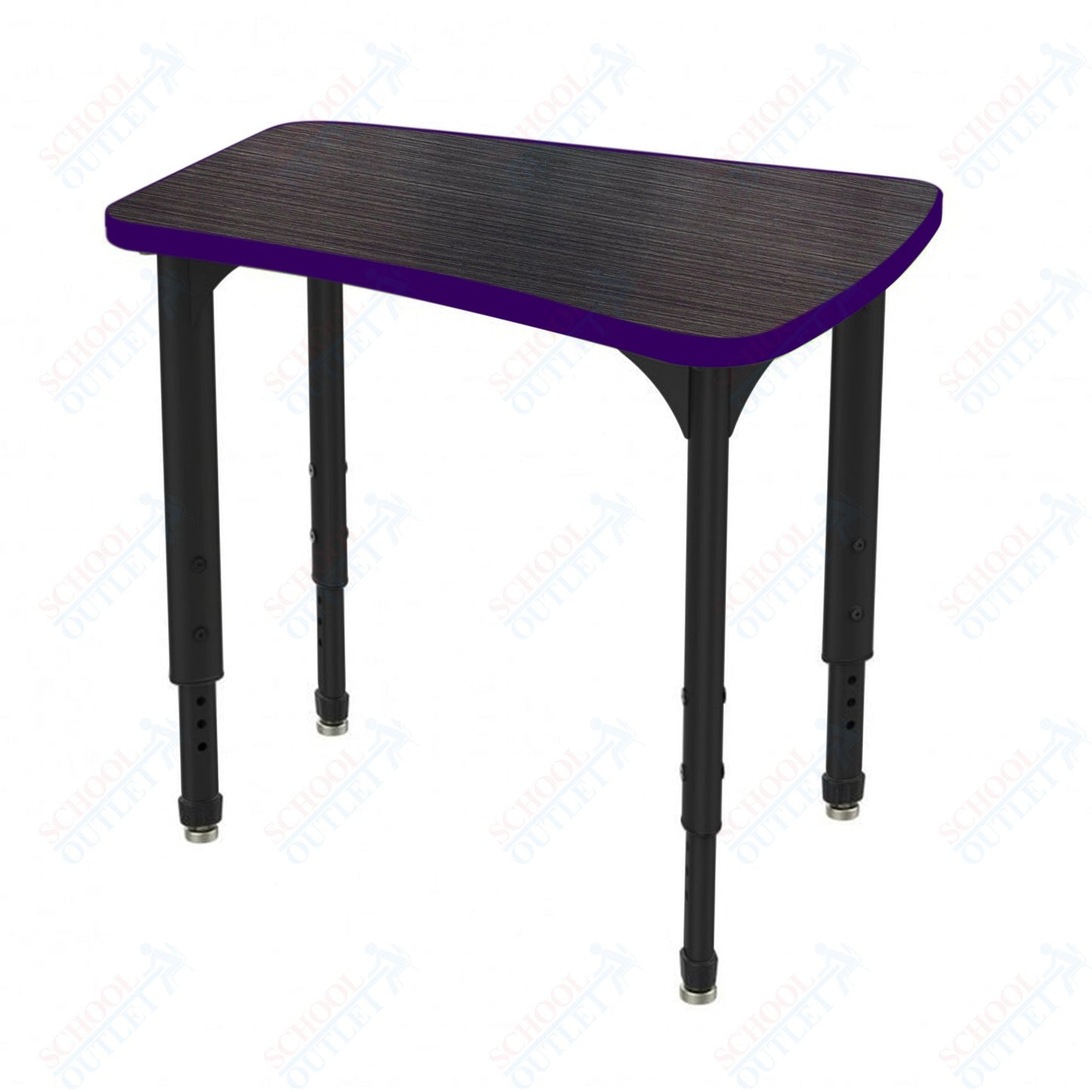 Marco Apex Series Flare Preschool Collaborative Desk 30" x 24" Adjustable Height 17"-24" (38-2274-MB)