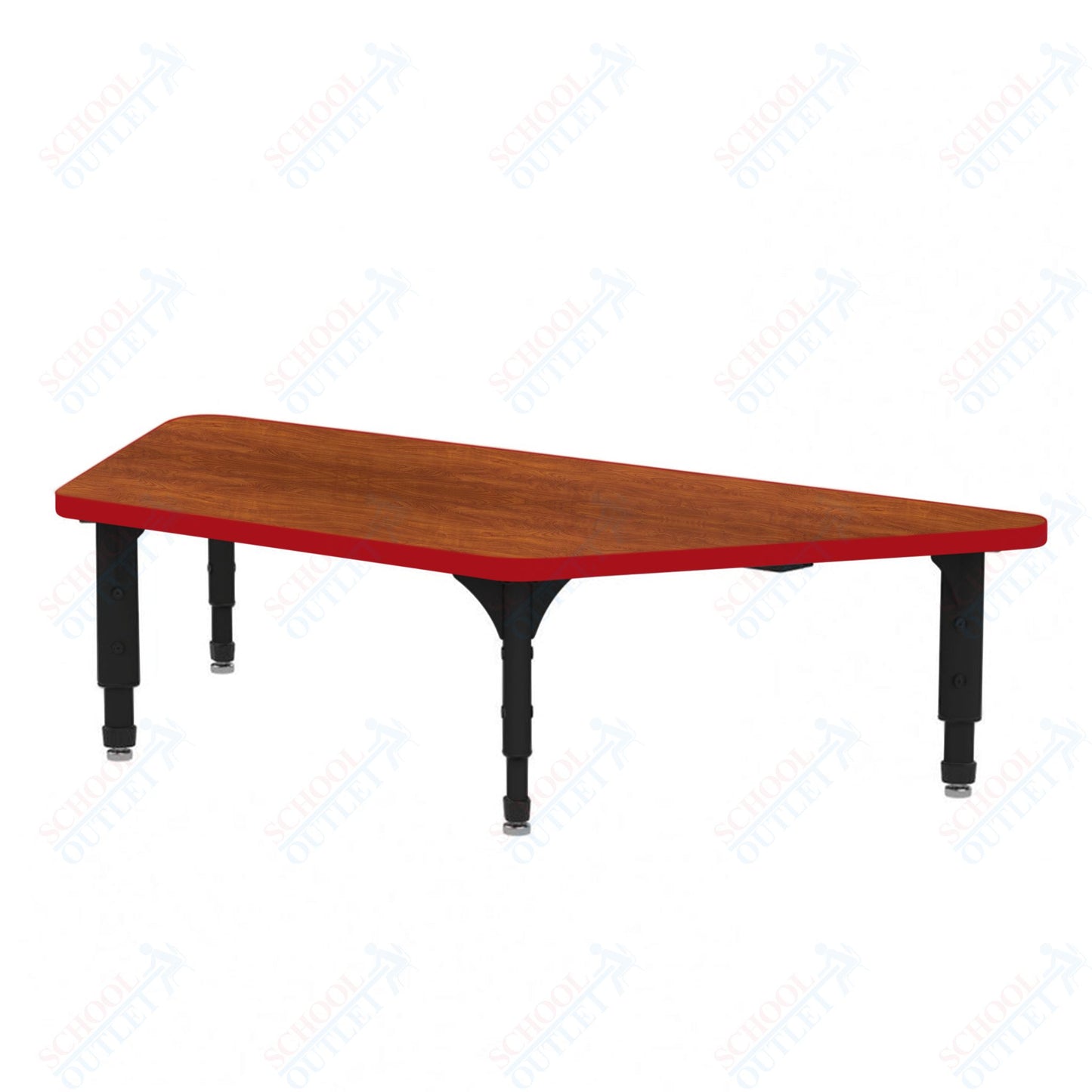 Marco Trapezoid Floor Table 24" x 48" Adjustable Height 12"-15" (38-2276-MC)