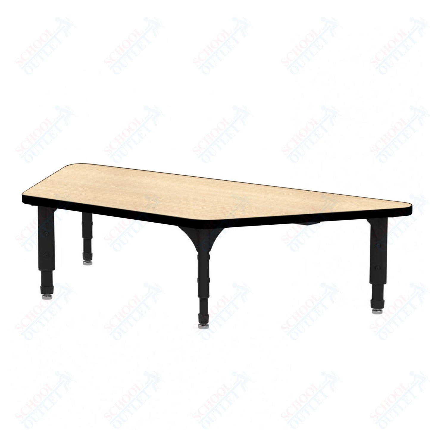 Marco Trapezoid Floor Table 30" x 60" Adjustable Height 12"-15" (38-2287-MC)