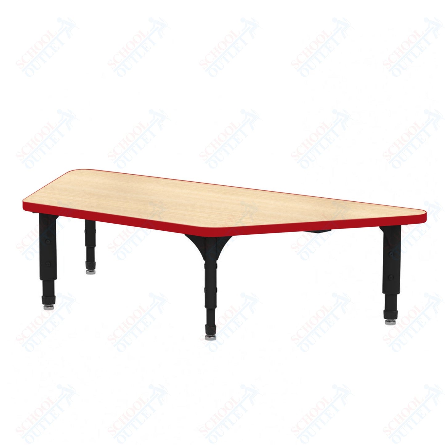 Marco Trapezoid Floor Table 30" x 60" Adjustable Height 12"-15" (38-2287-MC)