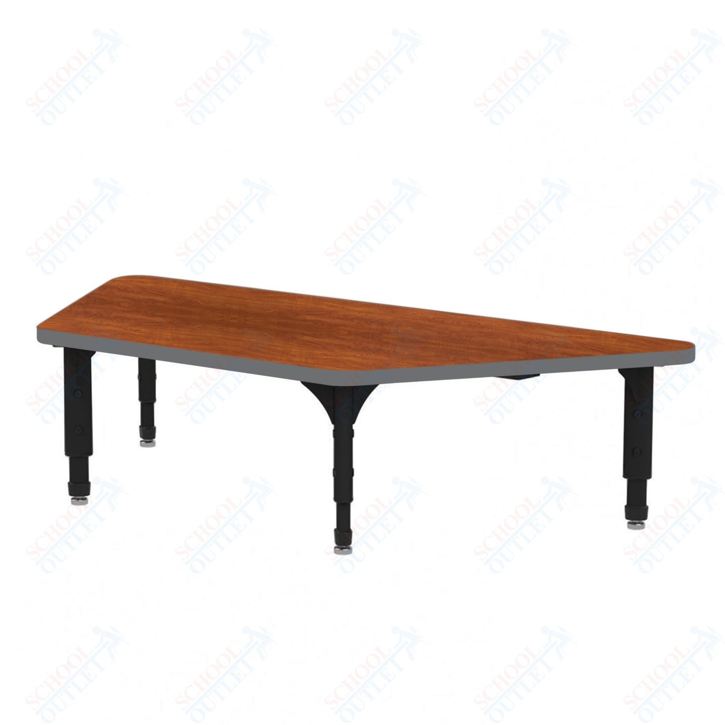 Marco Trapezoid Floor Table 30" x 60" Adjustable Height 12"-15" (38-2287-MC)