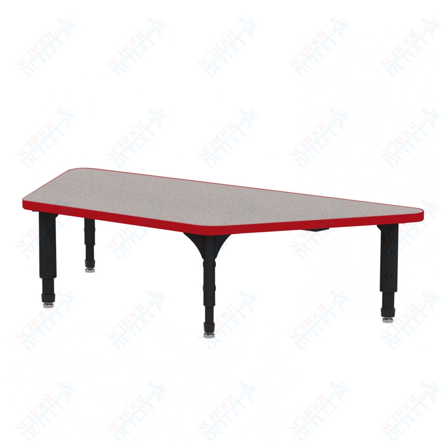 Marco Trapezoid Floor Table 30" x 60" Adjustable Height 12"-15" (38-2287-MC)