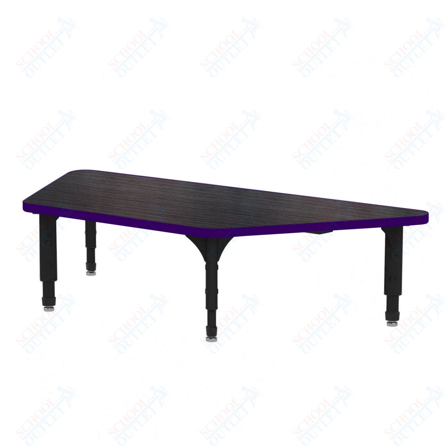 Marco Trapezoid Floor Table 30" x 60" Adjustable Height 12"-15" (38-2287-MC)