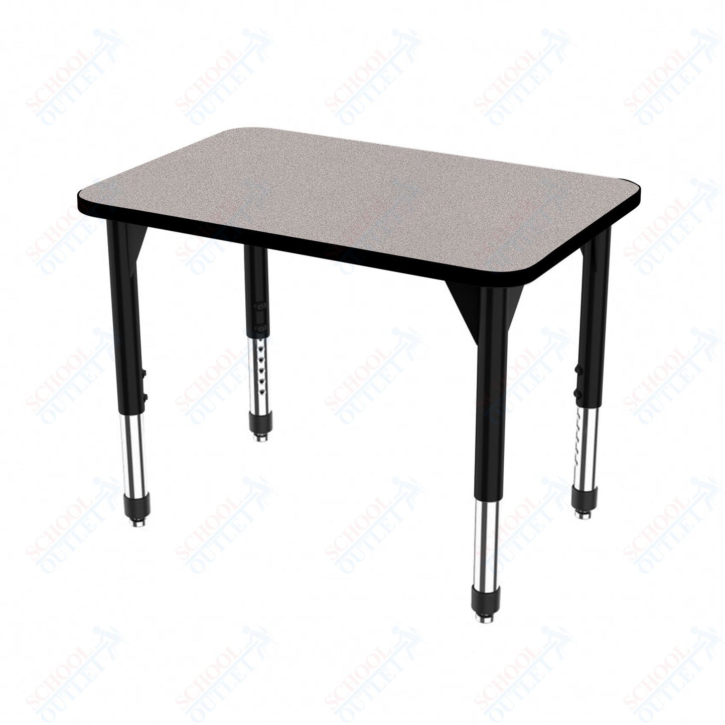 Marco Premier Series Rectangle Collaborative Desk 20" x 36" Adjustable Height 21"-31" (43-2220-MB)