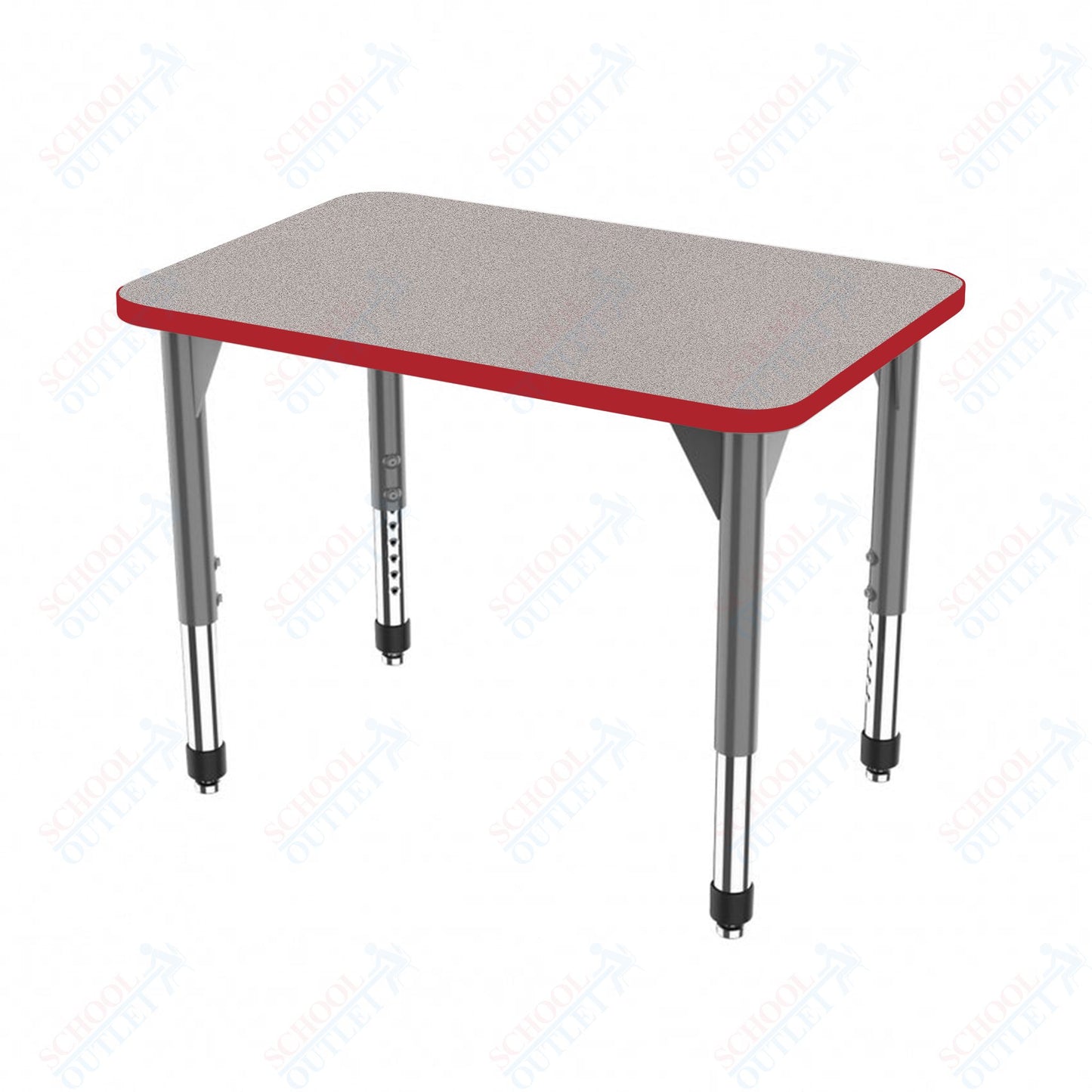 Marco Premier Series Rectangle Collaborative Desk 20" x 36" Adjustable Height 21"-31" (43-2220-MB)