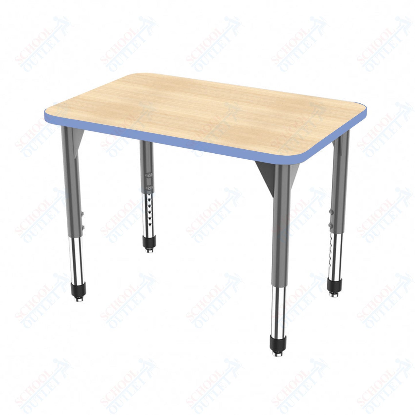 Marco Premier Series Rectangle Collaborative Desk 20" x 36" Adjustable Height 21"-31" (43-2220-MB)