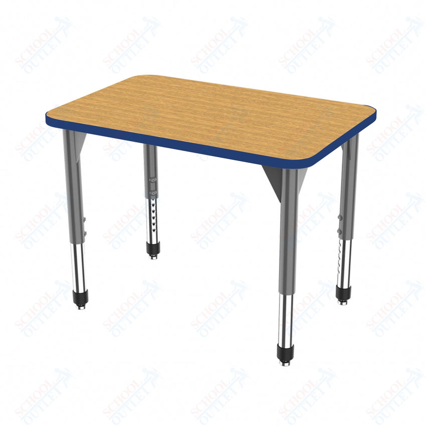 Marco Premier Series Rectangle Collaborative Desk 20" x 36" Adjustable Height 21"-31" (43-2220-MB)