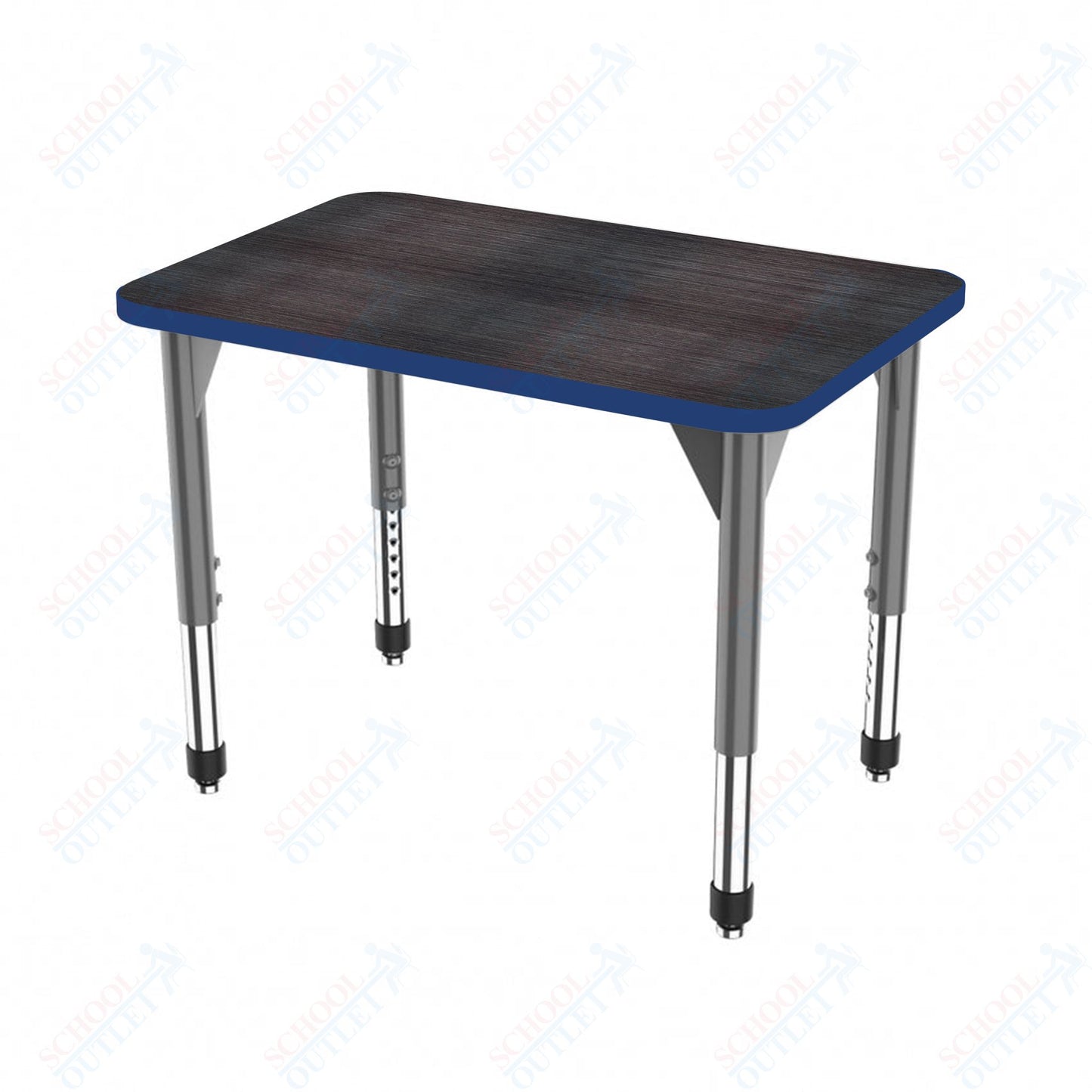 Marco Premier Series Rectangle Collaborative Desk 20" x 36" Adjustable Height 21"-31" (43-2220-MB)