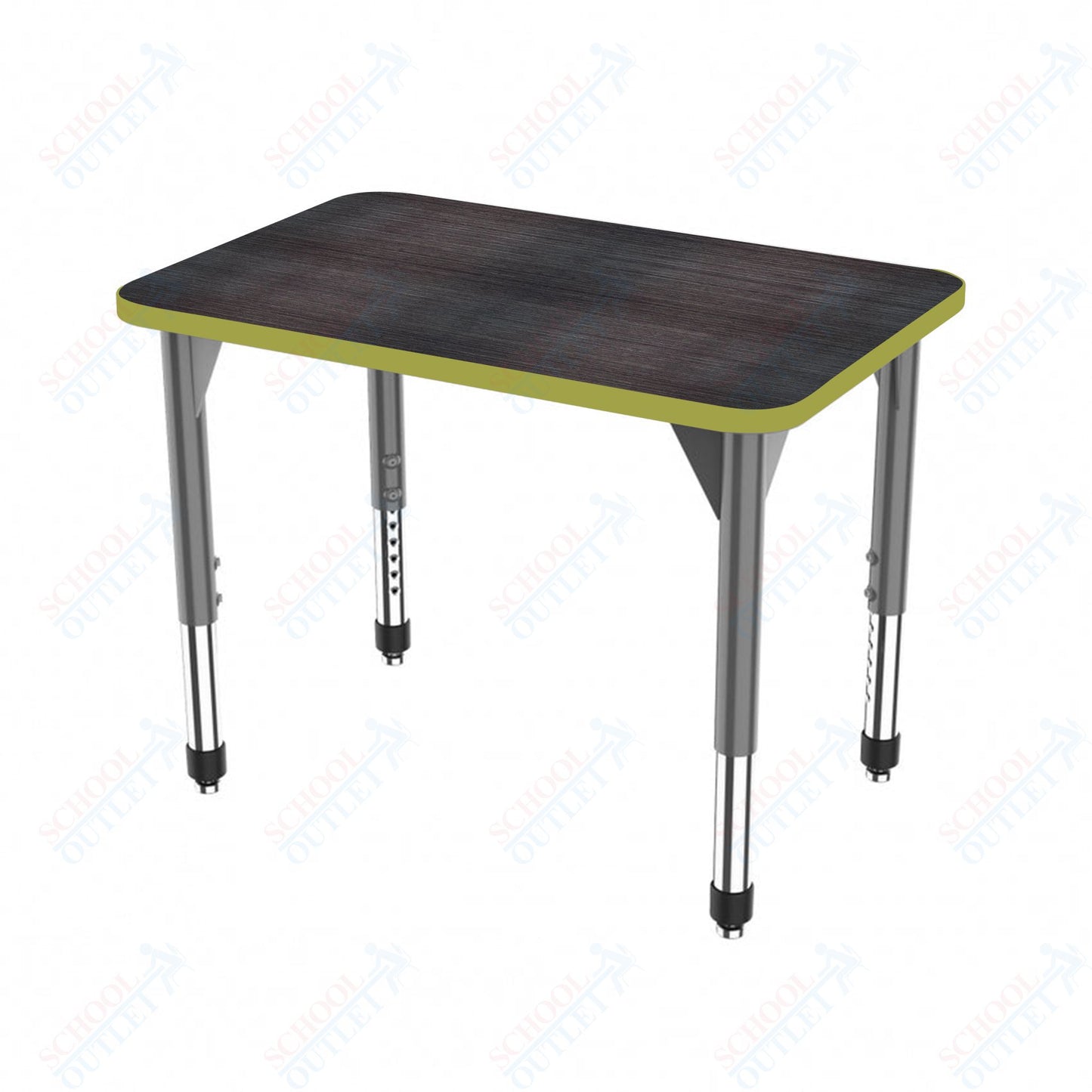 Marco Premier Series Rectangle Collaborative Desk 20" x 36" Adjustable Height 21"-31" (43-2220-MB)